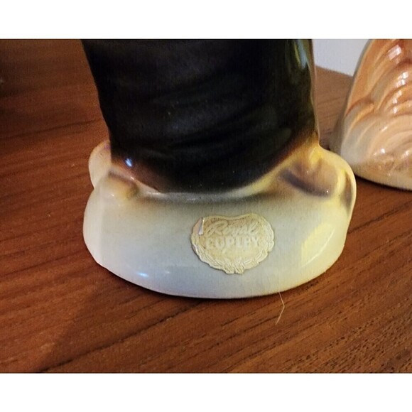 Vintage Royal Copley Asian Boy and Girl Figurines MCM Decor - Picture 3 of 6